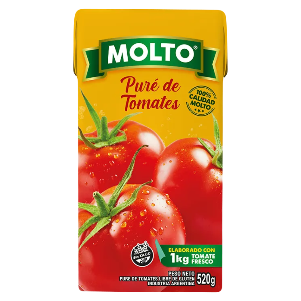 PURE DE TOMATE MOLTO 520GR